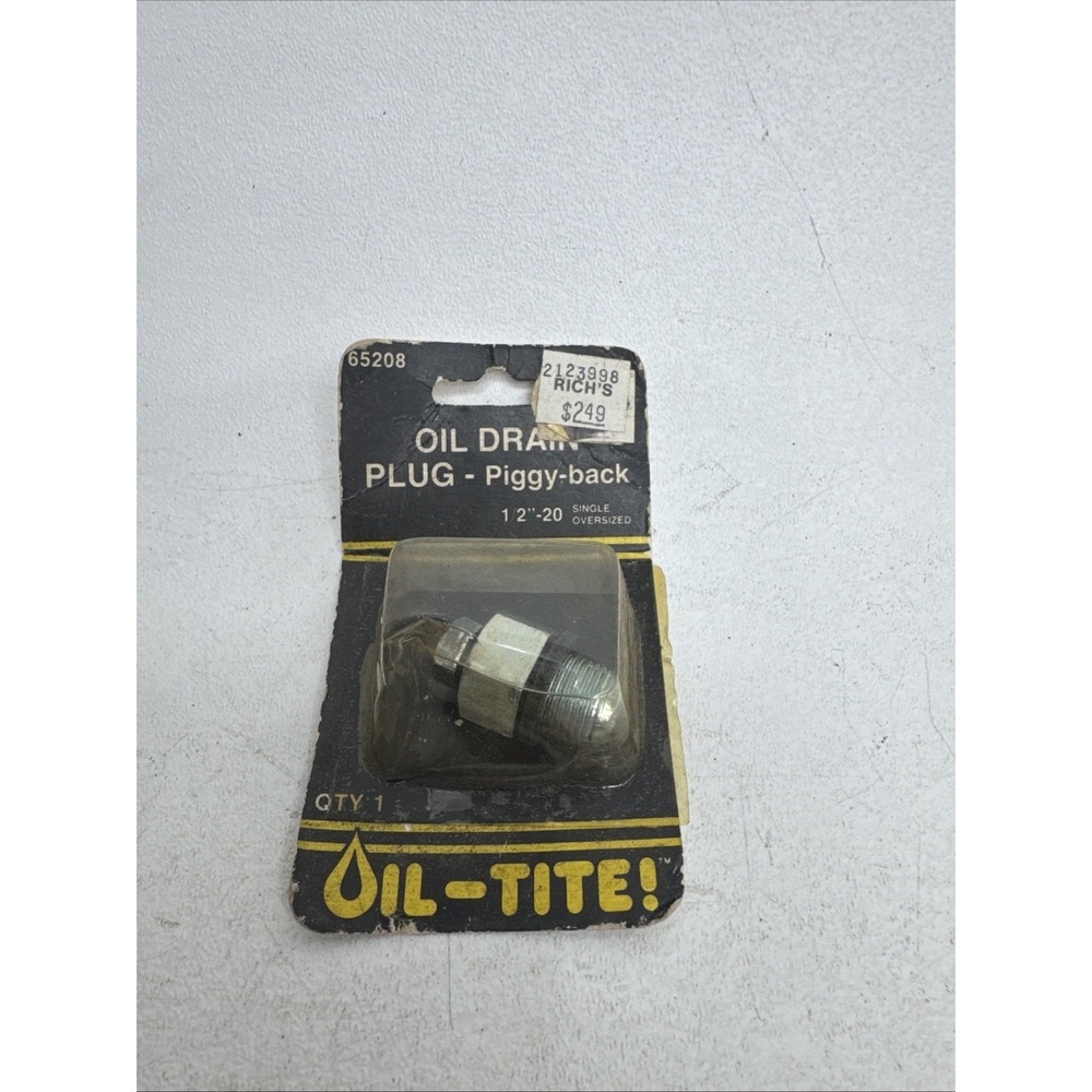 Chevy 305 350 Pontiac 350 400 455 Oil Pan Drain Plug Bolt 1/2-20 Oversize Repair